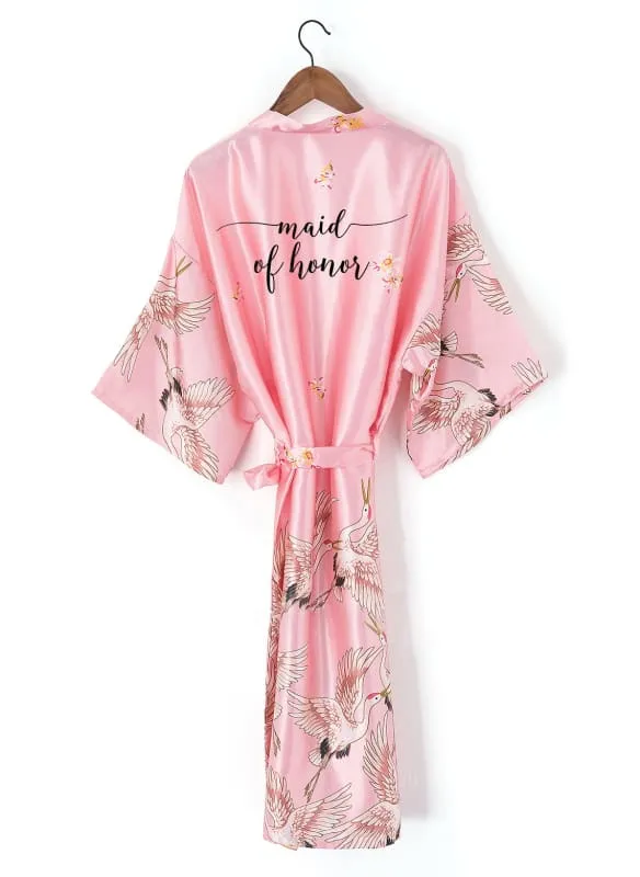 A| Non-personalized Wedding Gifts Bridesmaid Robes