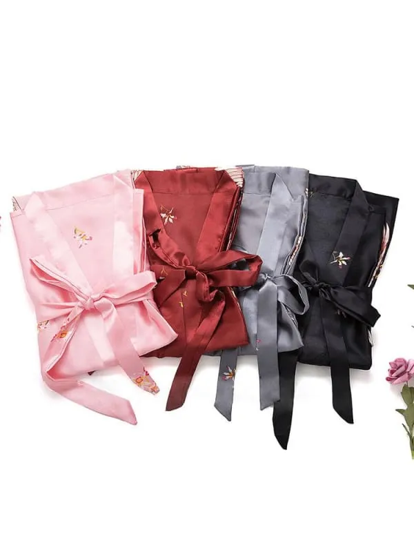 A| Non-personalized Wedding Gifts Bridesmaid Robes