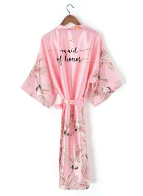 A| Non-personalized Wedding Gifts Bridesmaid Robes