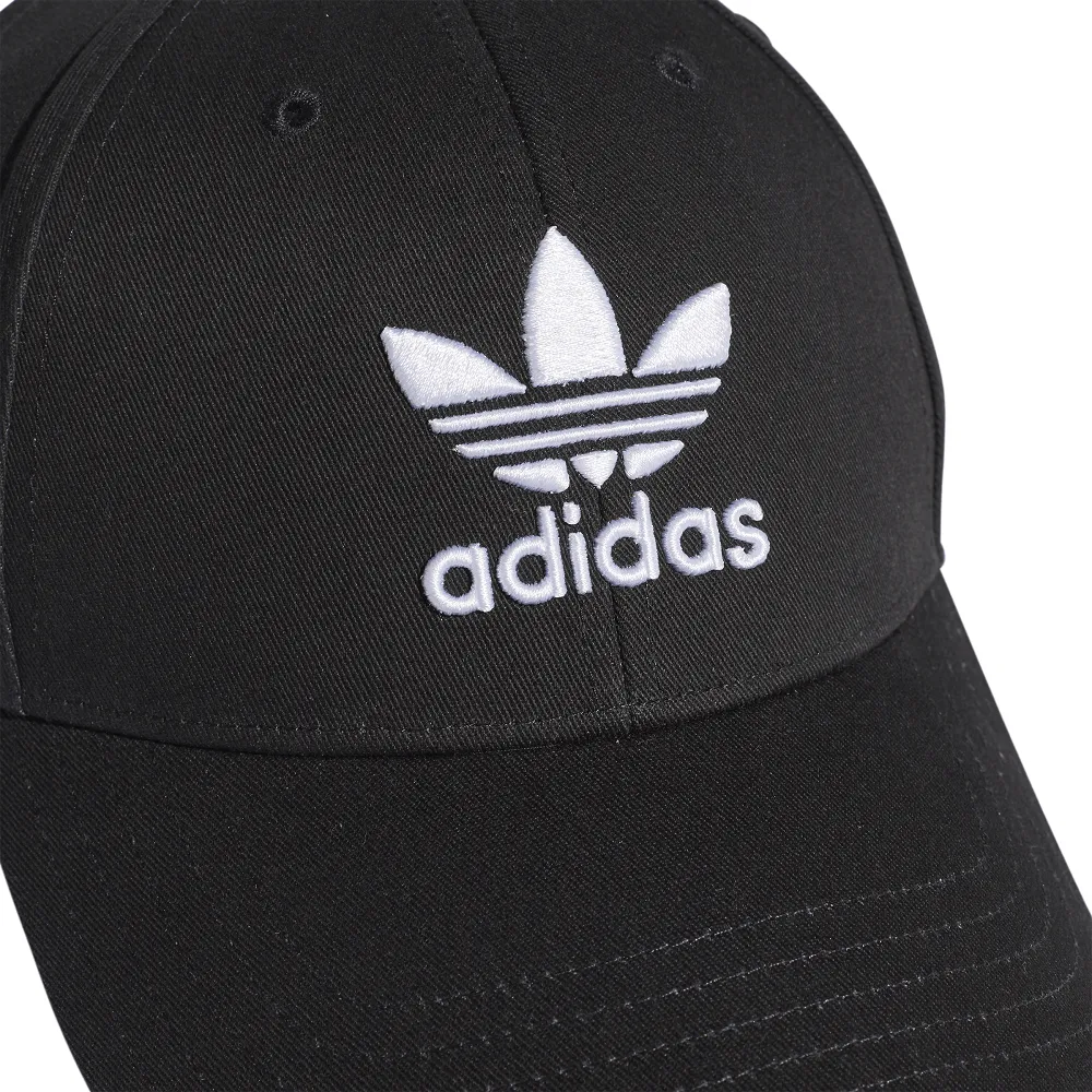 adidas Baseball Classic Trefoil Strapback - Black / White