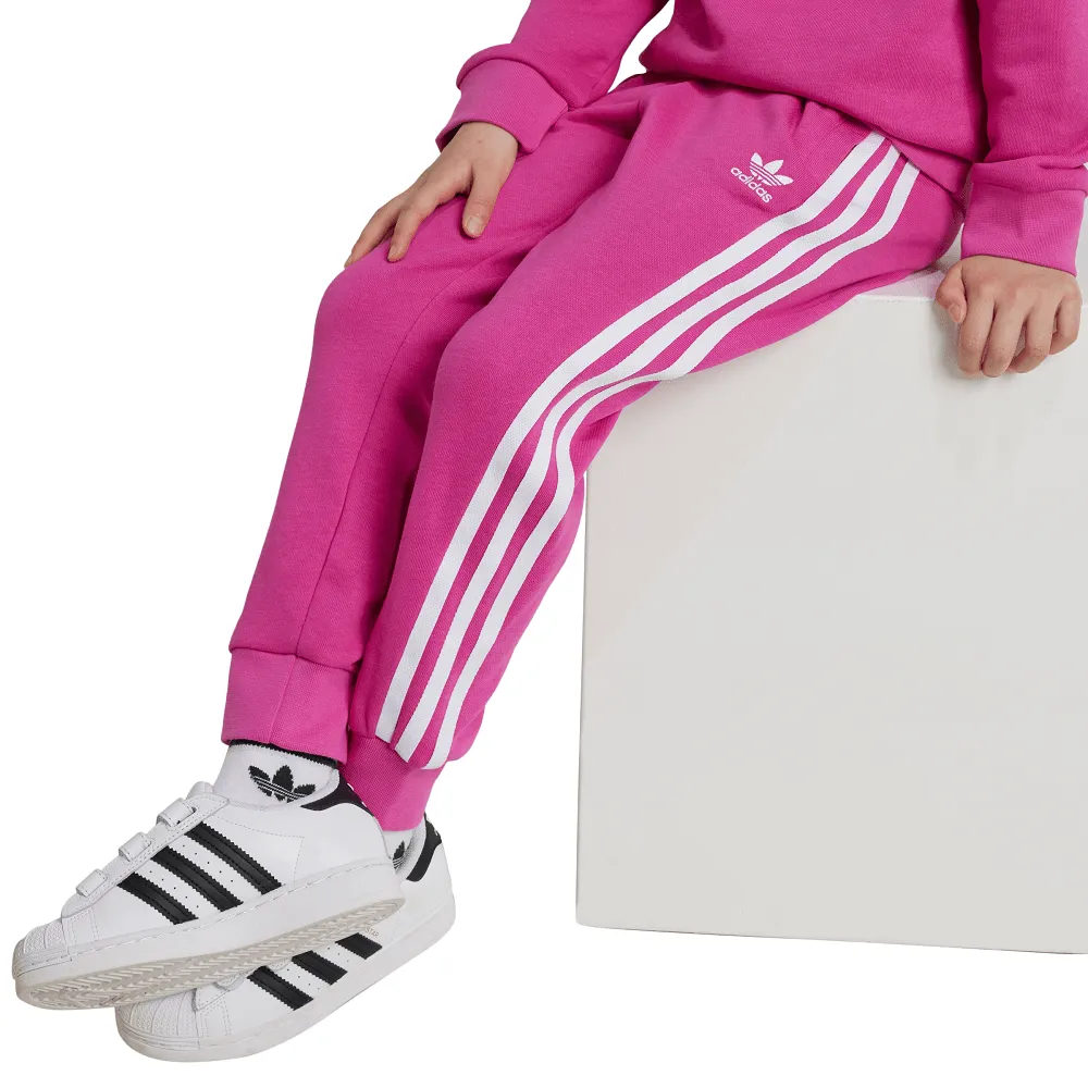 adidas Childrens Trefoil Crew Set - Semi Lucid Fuchsia