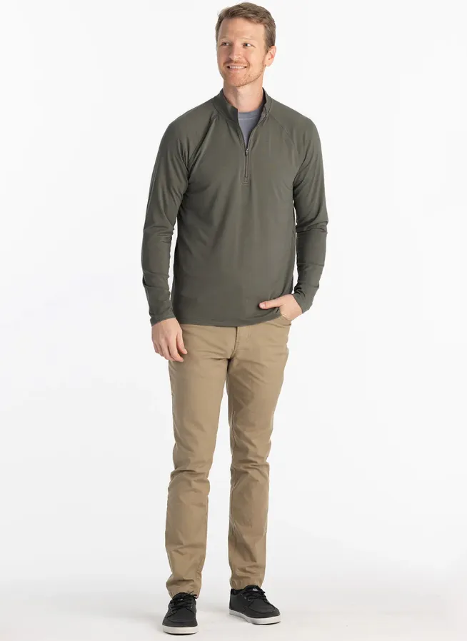 Bamboo Flex 1/4 Zip Fatigue
