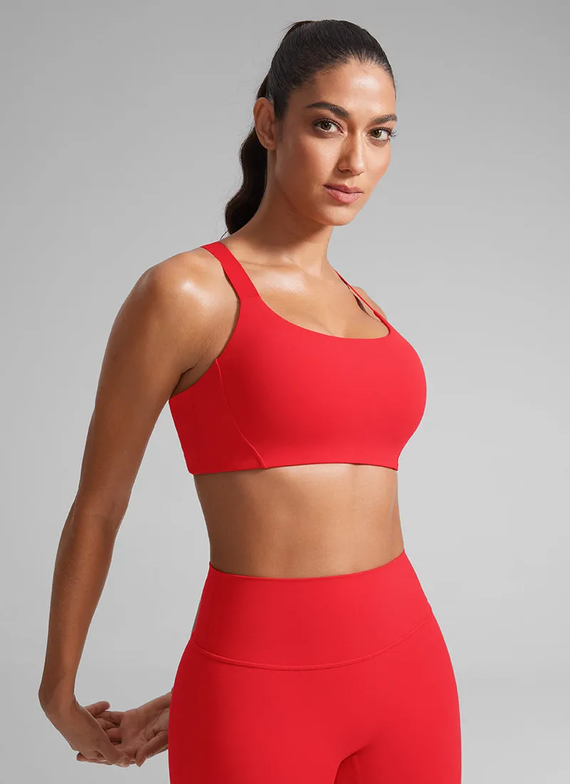 Butterlift Scoop Neck Padded Bras Adjustable Straps
