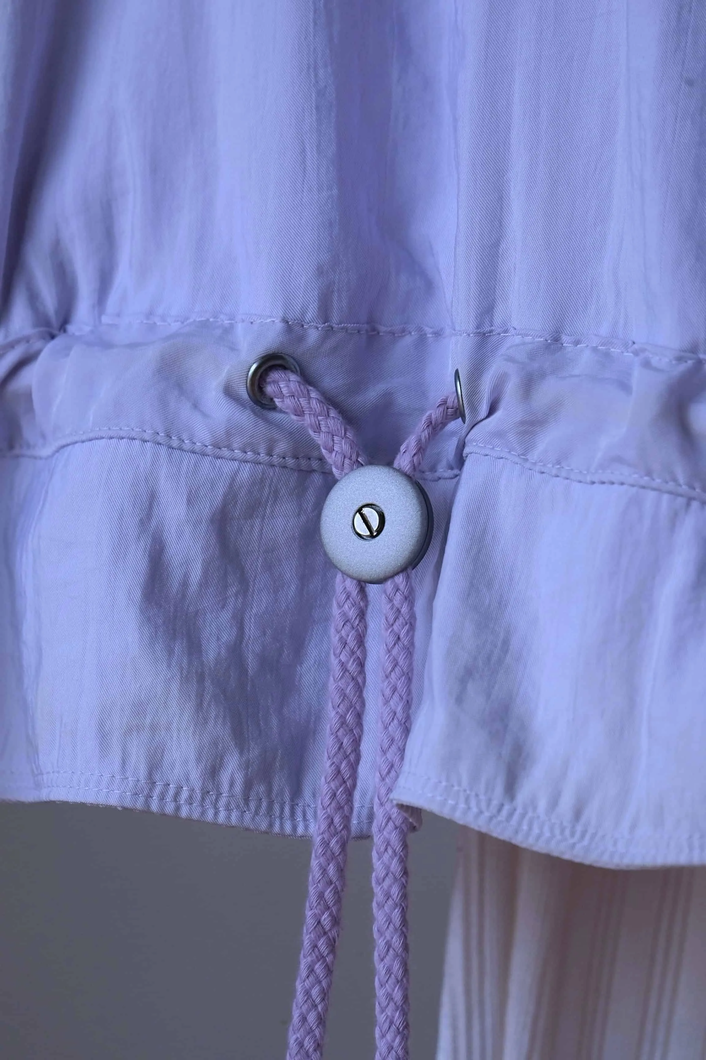 ELLESSE Vintage Women's Lilac Windbreaker & White Leggings Set