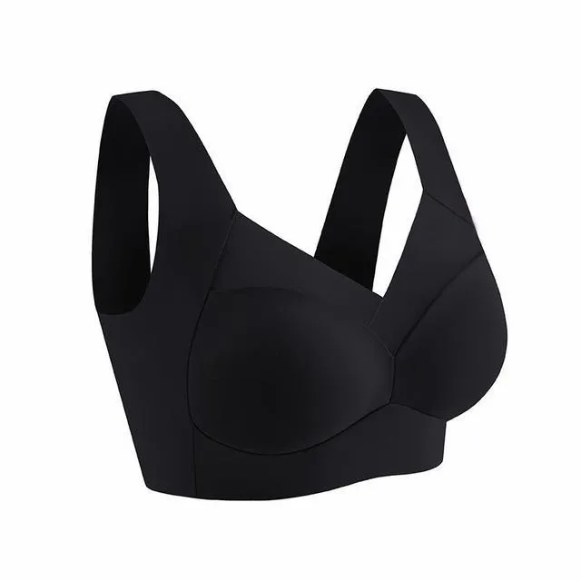 FINETOO Women Sport Bras Lace Plus Size Bralette Backless Seamless Bra Brassiere Vest Gathers Shock-Proof Soutien Gorge Wireless Top