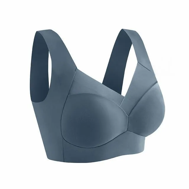 FINETOO Women Sport Bras Lace Plus Size Bralette Backless Seamless Bra Brassiere Vest Gathers Shock-Proof Soutien Gorge Wireless Top