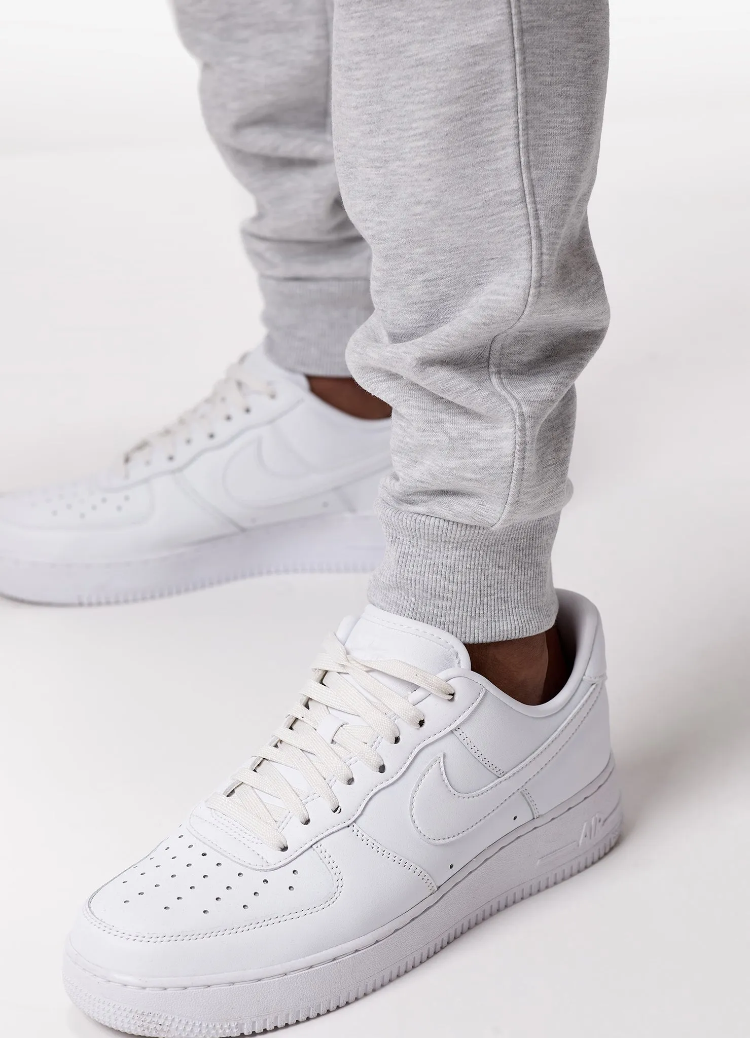 Gym King Minefield Crew Tracksuit - Snow Marl