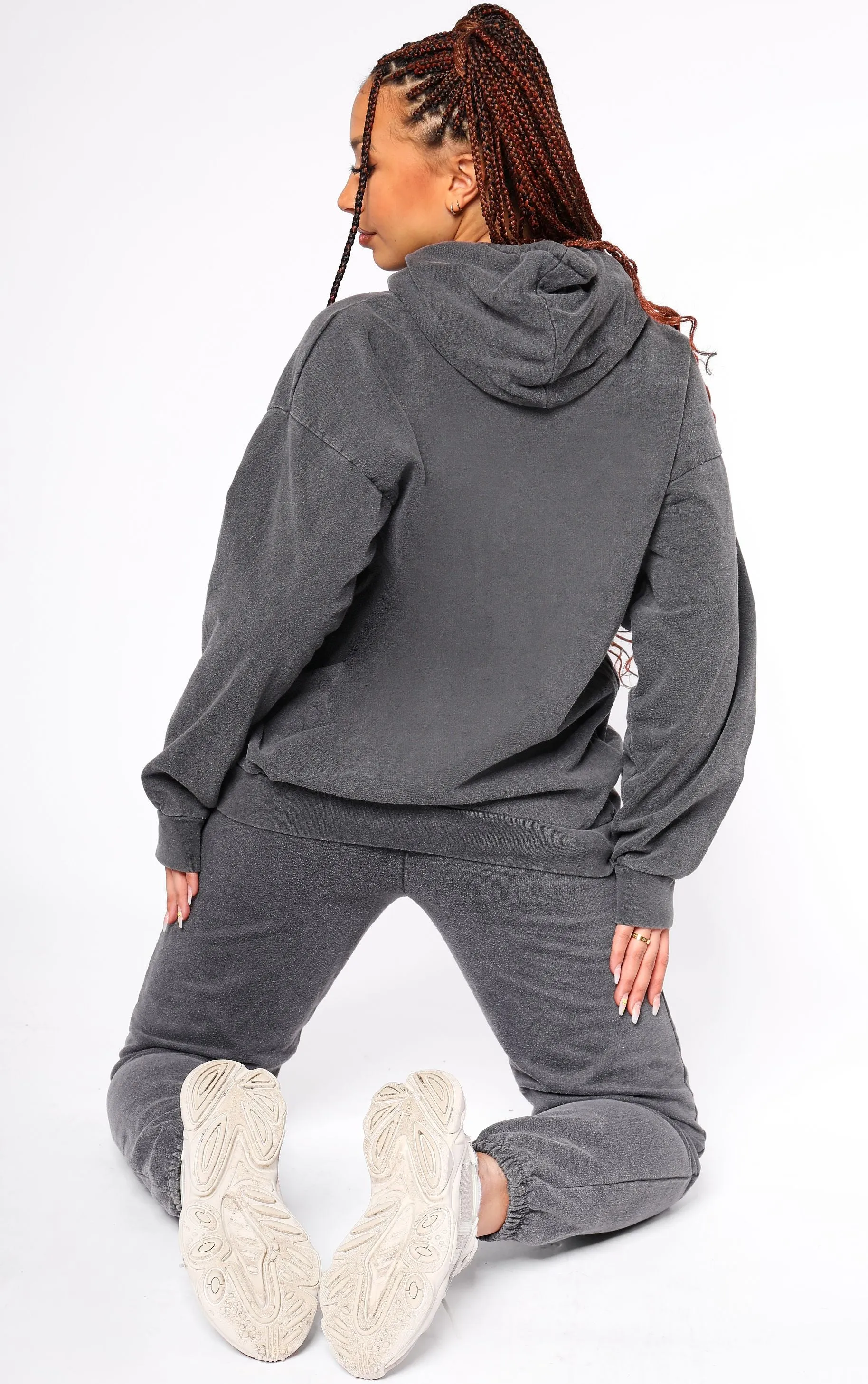 Heartbreaker Gang Teddy Bear 🧸 Charcoal Tracksuit Hoodie & Joggers