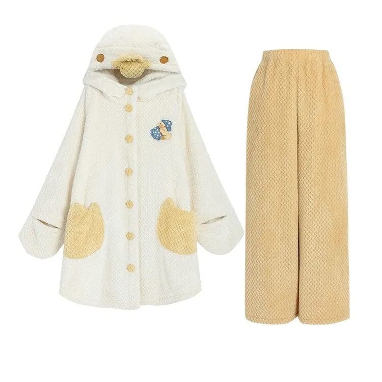 Kawaii Cute Cartoon Duck Pajamas