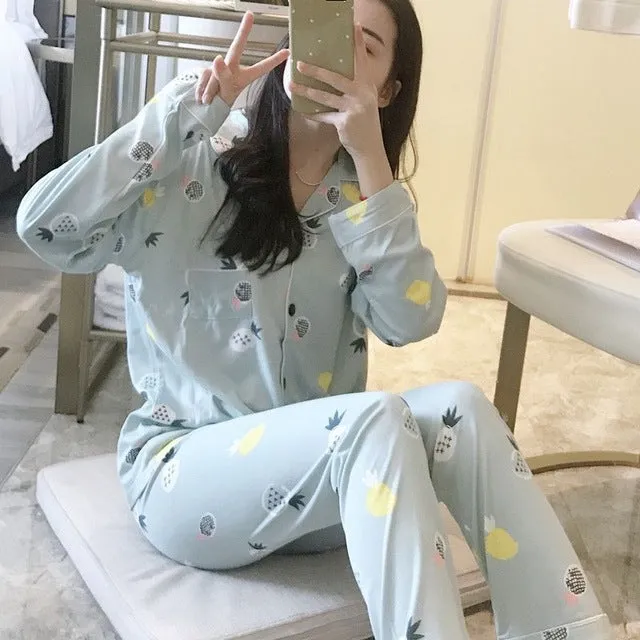 Rabbit Print Loose Casual Suit