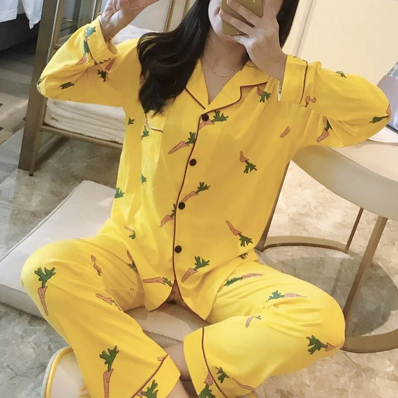 Rabbit Print Loose Casual Suit