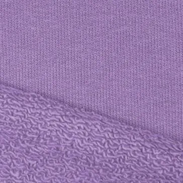 recycled cotton French terry knit, Oeko-Tex cert. - lavender
