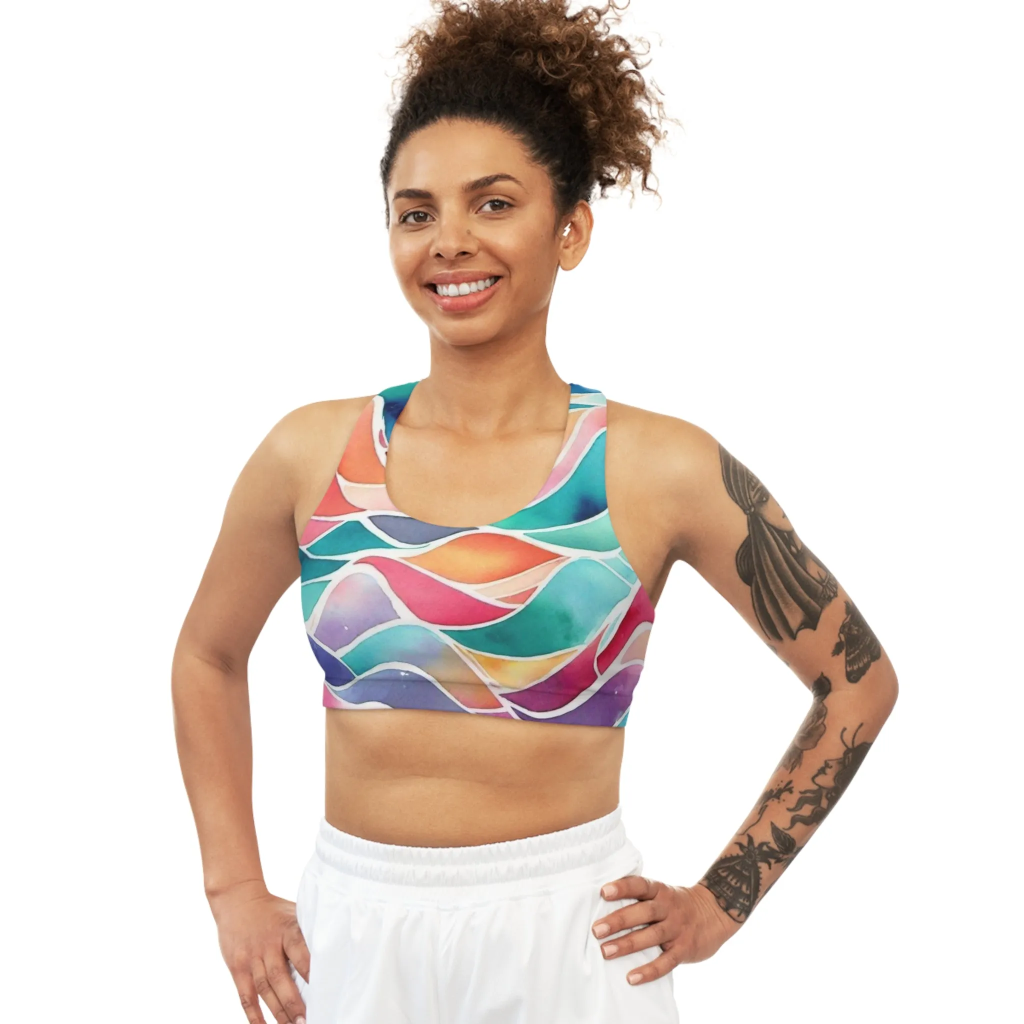 Sand Key Light Seamless Sports Bra