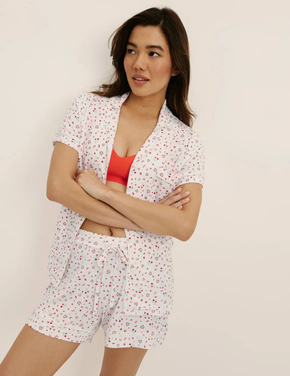 Short Sleeve Sleep Set (Holiday Flourish)