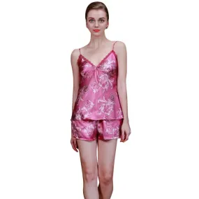 Silk V-neck Lace Sleepwear