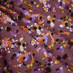 Watercolor Spots Digital Print Light Sweatshirt Fleece Plum